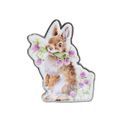 Wrendale Designs - Rabbit Head Clover Heels Pin Badge additional 1