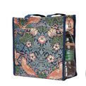 Signare - Shopper Bag Strawberry Thief Blue additional 6
