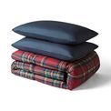 Night Lark Classic Tartan Coverless Duvet Set (Berry Red) additional 7