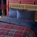 Night Lark Classic Tartan Coverless Duvet Set (Berry Red) additional 4