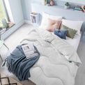 Night Lark - Linen Print Coverless Duvet Cloud Grey additional 4