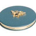 Alice Wheeler London - Round Compact Mirror Teal additional 1