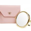 Alice Wheeler London - Travel Mirror &amp; Case Pink additional 1