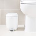 Addis - Bathroom Pedal Bin - White/Grey additional 2