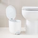 Addis - Bathroom Pedal Bin - White/Grey additional 3