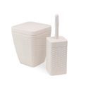 Addis - Rattan - Bin &amp; Brush Set additional 1