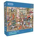 Gibsons - Courtyard Cats 1000 Piece Jigsaw Puzzle additional 1