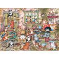 Gibsons - Courtyard Cats 1000 Piece Jigsaw Puzzle additional 2