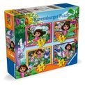 Ravensburger - Dora 4 in a Box Jigsaw Puzzles additional 1