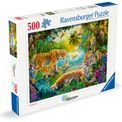 Ravensburger - Tiger family in Oasis 500 Piece Jigsaw Puzzle additional 1