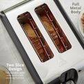 Swan - Solace 2 Slice Stainless Steel Toaster - Black additional 2