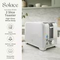 Swan - Solace 2 Slice Stainless Steel Toaster - White additional 4