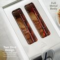 Swan - Solace 2 Slice Stainless Steel Toaster - White additional 2