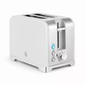 Swan - Solace 2 Slice Stainless Steel Toaster - White additional 1