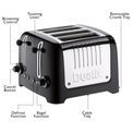 Dualit - Lite 4 Slot Toaster - Gloss Black additional 4