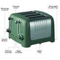 Dualit - Lite 4 Slot Toaster - Sage additional 6