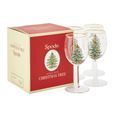 Spode Christmas Tree Set of 4 Wine Glasses additional 1