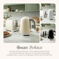 Swan - Solace 2 Slice Stainless Steel Toaster - Cream additional 5