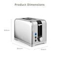 Swan - Solace 2 Slice Toaster Stainless Steel additional 6