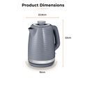 Tower - Saturn 1.7 Litre Kettle - Grey additional 3