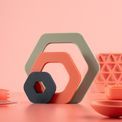 Fusion Twist - Silicone Nesting Trivet Multi additional 4