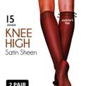 Marie Claire - Satin Sheen Knee High 2 Pair Pack Natural additional 3