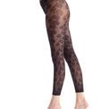 Pretty Polly - Floral Footless Tights - Black additional 2