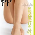 Pretty Polly - Naturals - 8 Denier Sandal Toe Tights additional 1