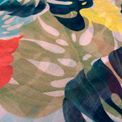 Powder - Linen Mix Scarf Exotic Leaves additional 8