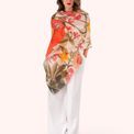Powder - Linen Mix Scarf Fine Flowers additional 2