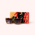 Powder - Velvet Sunglasses Pouch Exotic Leaves additional 3