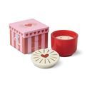 Paddywax - Charmed Red Glass Candle with Heart Ceramic Lid Wild Fig &amp; Rose additional 7