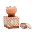 Paddywax - Tulip Pink and Burnt Orange Glass Candle Cactus Flower additional 2
