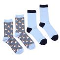 Peace Of Mind - Ankle Socks 2 Pair Pack Jack Russell Blue additional 2