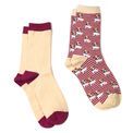 Peace Of Mind - Ankle Socks 2 Pair Pack Jack Russell Cream additional 3