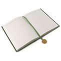 Peace Of Mind - Green Velvet Dahlias Embroidered A5 Notebook additional 2