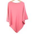 Peace Of Mind - Rose Pink Poly/Viscose Blend Fine Knitted Poncho additional 1