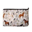 Eco Chic - Lightweight Foldable Backpack Beige Wild Horses additional 4