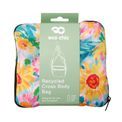 Eco Chic - Lightweight Foldable Crossbody Bag Blue Sunflower Crossbody Bag additional 4