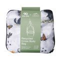 Eco Chic - Lightweight Foldable Crossbody Bag White Whimsy Cats additional 4