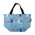 Eco Chic - Lightweight Foldable Lunch Bag Blue Whimsy Dogs additional 3