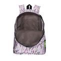Eco Chic - Lightweight Foldable Mini Backpack Lilac Lavender with Dragonfly additional 2
