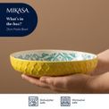 Mikasa - Yellow &amp; Blue Geometric Stoneware Bowl additional 4