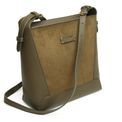 Alice Wheeler London - Kensington Suedette Cross Body Bag Olive additional 2