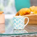 Nicola Spring - Espresso Cup &amp; Saucer Set - Blue additional 2