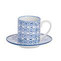 Nicola Spring - Espresso Cup &amp; Saucer Set - Navy additional 1