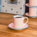Nicola Spring - Espresso Cup &amp; Saucer Set - Orange additional 2