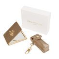 Alice Wheeler London - Bronze Oblong Compact Mirror &amp; Lipstick Holder Gift Set additional 1