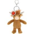 Keel Toys - Keeleco Enchanted World Highland Cow Soft Toy Bag Charm additional 1