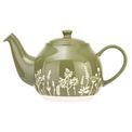 Siip - Wax Resist Floral 6 Cup Teapot Green additional 1